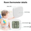 Mini LCD Hygrometer Indoor 4 Pieces, Digital Thermometer for Indoor