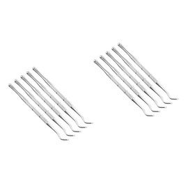 Baluue 10pcs Stainless Steel Nail File Metal Manicure Tools for Fingernails and Toenails Precision Filing for Salon and Home Use