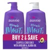 Aussie Miracle Moist Shampoo and Conditioner Hair Set, 26.2 fl