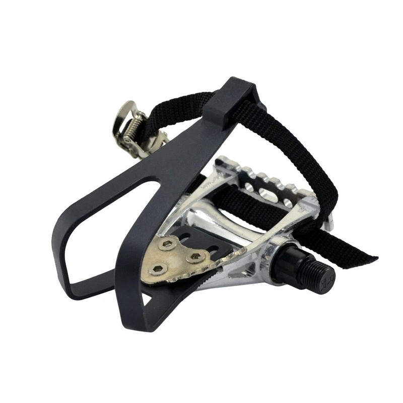 FPD NWL-363 Road Bike Pedals with Integrated Toe Clips Cages
