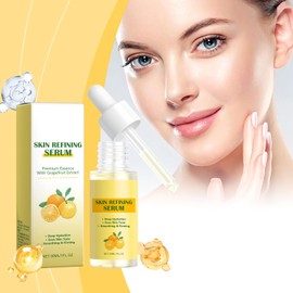 2PCS Grapefruit-Gesichtsserum, Feuchtigkeitsserum Gegen Pigmentflecken, Pickelmale und Altersflecken, Feuchtigkeitsspendendes Serum und Aufhellung, Anti Aging Gesichtsserum