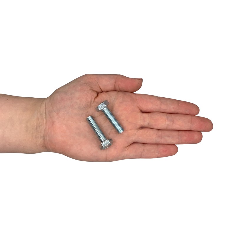 Marcopol Pack of 50 DIN 933 Steel Hexagon Screws M8