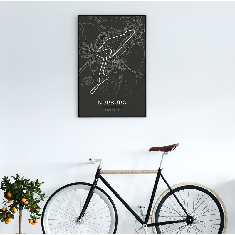 Vacentures Nürburg Race Track Poster - Gift for Motorsport Fans