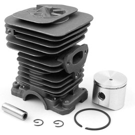 Adorih 40mm 142 Cylinder Piston Kit ， for Husqvarna 136 137 141 142 Chainsaws - Complete Replacement Parts for OEM 530069941