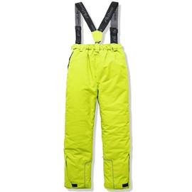 PHIBEE Boys' Waterproof Breathable Polyester Snowboard Ski Pants Yellow 8