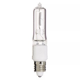 Satco 12 Pack S3157 75Q/CL/MC Bulb 75W 120V T4 Mini Candelabra E11 Clear 2900K