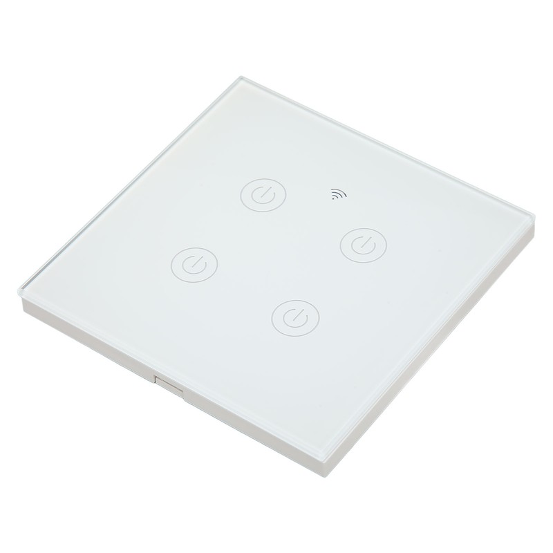 WiFi Smart Wall Light Switch Tempered Glass Remote Control Wireless