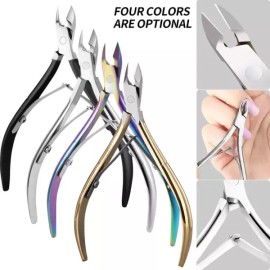 Rainbow 전문 네일 커터 니퍼 가위 스테인레스 스틸 데드 스킨 리무버 페디큐어 독수리 부리 펜치 매니큐어 핸드 [Rainbow] Professional Nail Cutter Nipper Scissors Stainless Steel Dead Skin Remover Pedicure Eagle Beak Pliers Manicure Hand [Rainbow]