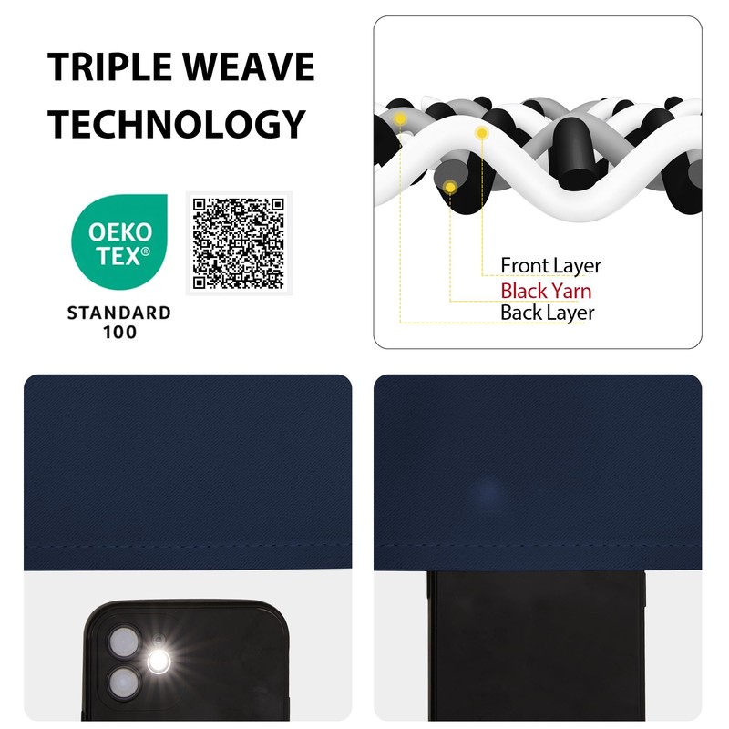 NICETOWN Door Curtains for Window, Self Sticky Tricia Window Shades