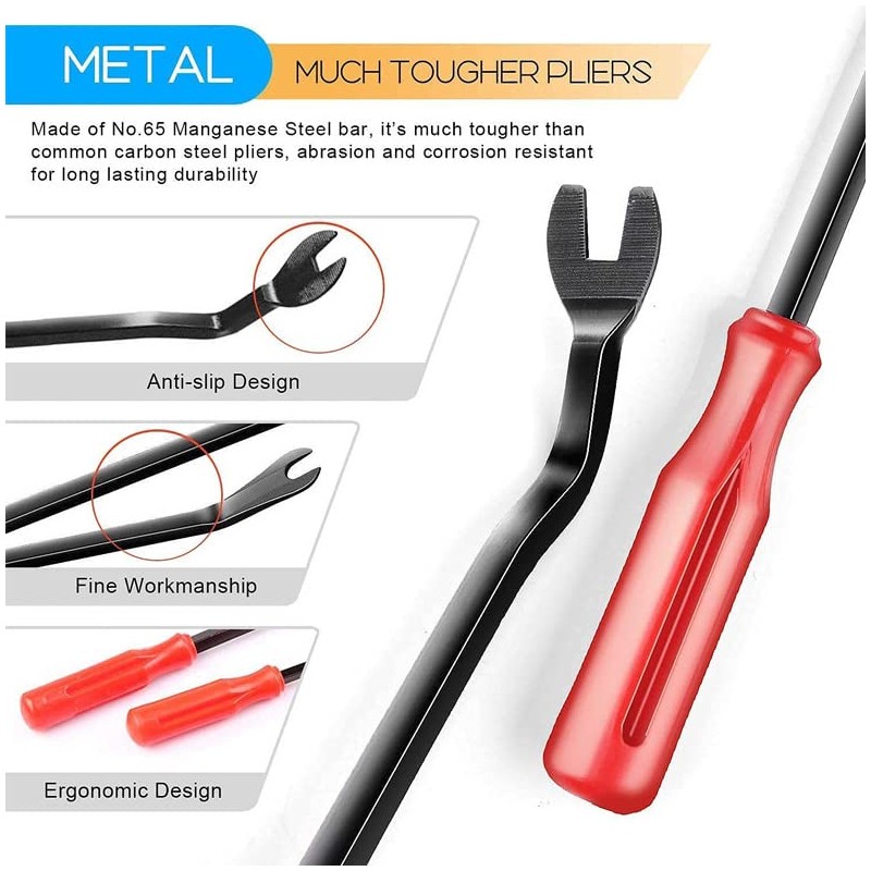 TooToo 731x Car Trim Body Clips Kit Rivets Retainer Auto