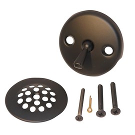 Wholesale Maintenance Supply Bathtub Drain Trip Lever Bath Waste Conversion Kit, Matte Black Finish - Fits Drain Opening 1-3/8" to 1-1/2