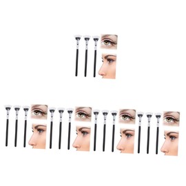 FRCOLOR 5sets Double-ended Eyelash Brush Lash Mascara Folding Angle Scalloped Brush Brow Spoolie Lash Fan 3pcs*5