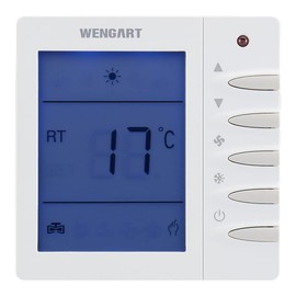 Wengart Digital Thermostat Temperature Controller WG702, AC230V 10A Work for Warm-Water Floor Heating Temperature Controller White