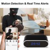 Clock Camera,1080P Mini Portable Cameras Nanny Can Video Recorder with