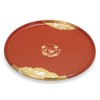 Mitani M17254-6 Yamanaka Lacquerware Bon Vermilion, 10.6 inches (27 cm),