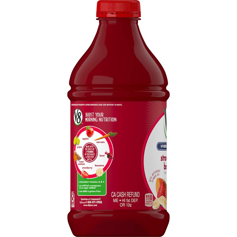 V8 Strawberry Banana, 46 oz. Bottle