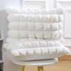 Madizz Faux Wool Cream White Cushion Covers 12x20 Inch, 30x50