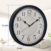eYotto Night Light Wall Clock for Bedroom, Illuminated Wall Clocks