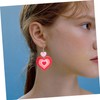 SAFIGLE Sets Fashionable Heart Earrings for Women Teardrop Girls Earrings