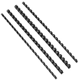 QWORK® Pack of 200 A4 Plastic Binding Combs Multi-Size 6/8/10/12 mm, 21 Ring, Ideal for 20-80 Sheets