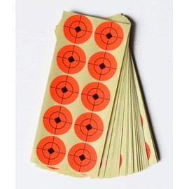 ANCLLO 250 Per Pack Stick On Targets Spots 5cm Target Pasters Paper Stickers for Shooting-Orange
