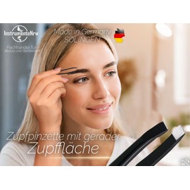 Tweezers from Solingen, plucking tweezers, straight, made in Germany