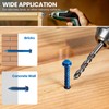 200PCS Concrete Screws, 3/16" 1/4" Masonry Screws with Drill Bit