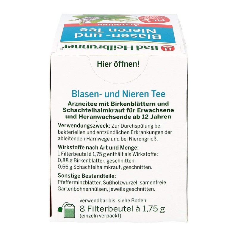 Bad Heilbrunner Bladder and Kidney Tea 8 x 1.75 g