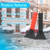 GLORHA 2PCS Heavy Duty Ice Scraper for Fridge Freezers Car