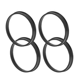 TUCKBOLD Car Wheel Hub Centric Rings Durable Wheels Center Shaft Shock Absorbing Hubrings Black 4 Pcs OD 78.1mm to ID 72.6mm Polycarbonate