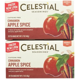 Celestial Seasonings Cinnamon Apple Spice Tea Bags, 20 ct, 2 pk