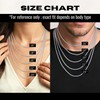 Meeran Sterling Silver Necklace for Men, 925 Silver Chain for