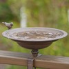 HLQMFHT 12.2 Inchs Diam Deck Bird Bath,Metal Bird Bath for