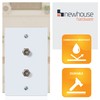 Newhouse Hardware 2-Port TV Cable Wall Plate, F Connector, for