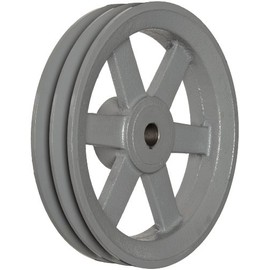 TB Woods 2BK2558 FHP Bored-to-size V-Belt Sheave, B Belt Section, 2 Grooves, 5/8" Bore, Cast Iron, 2.65" OD, 9440 max rpm