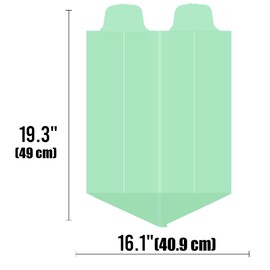 BEIDOU-PAC 1-2 Gallon Flap Tie Compostable Trash Bags, 120 Count Small Compost Bags, Biodegradable Kitchen Garbage Bags, Food Scrap Waste Bags for Countertop Bin, ASTM D6400, US BPI Certified