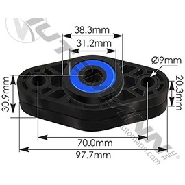 EXHAUST BUSHING KIT PETERBILT (M13109 Exhaust Mount Kenworth)