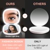 Mocado Compact LED Travel Makeup Mirror - 4 Inches 1X/10X