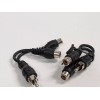 CES SHIELDED AUDIO Y CORD RCA PLUG TO TWO RCA