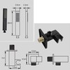 Wall Mounted Shower Set Black High Pressure Shower Head with
