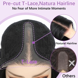 Auburn Red Long Wavy Wigs for Women 26 Inch Middle Part Nature Hairline Curly Wavy Wig Synthetic Heat Resistant Fiber for Daily Party Use