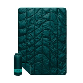 Rumpl Travel Puffy Blanket, Ultra-Packable Travel-Size Warmth and Comfort, Sea Moss