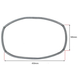 SPARES2GO Top Rubber Door Seal & Corner Clips compatible with Neff Oven Cooker