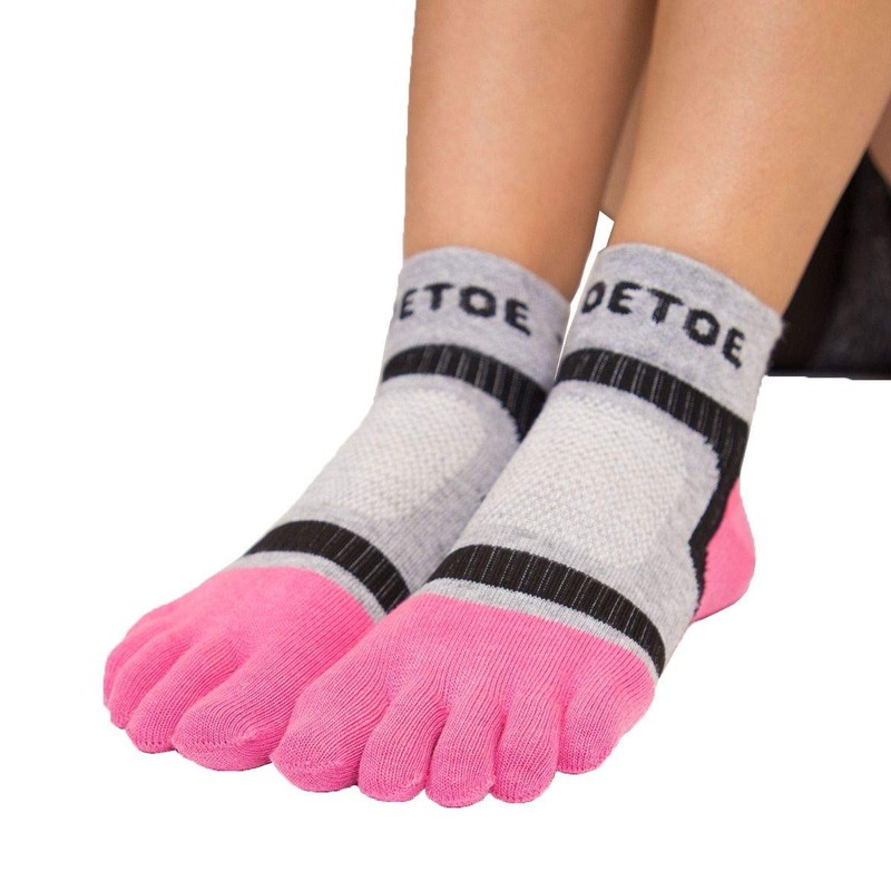 TOETOE® Sport Light Runner Toe Socks, pink, 36-39