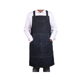 One Size Fits Utility Apron | Adjustable Cross-Back Straps | Multi-Use Shop Apron with Tool Pockets