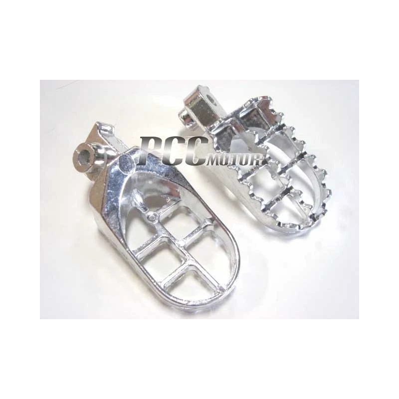 pccmotor FOR HONDA XR CRF 70 SILVER FOOTPEGS FOR XR50