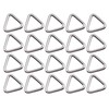 20pcs Sink Stopper Triangle Buckle Drain Plug Chain Triangles Hook