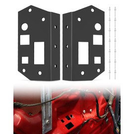 Wujexuhe Car Door Handle Reinforcement Plate Kit Compatible with Ford F-Series & Bronco OBS 1980-1997 Replace F006, Driver Side and Passenger Side (A Pair)