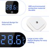 Bordeag Pack of 2 Aquarium Thermometers, Mini Digital Aquarium Thermometer,