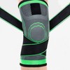 Powerful Functional Double-Sided Compression Sports Knee Brace Hiking Green 1pc/XL